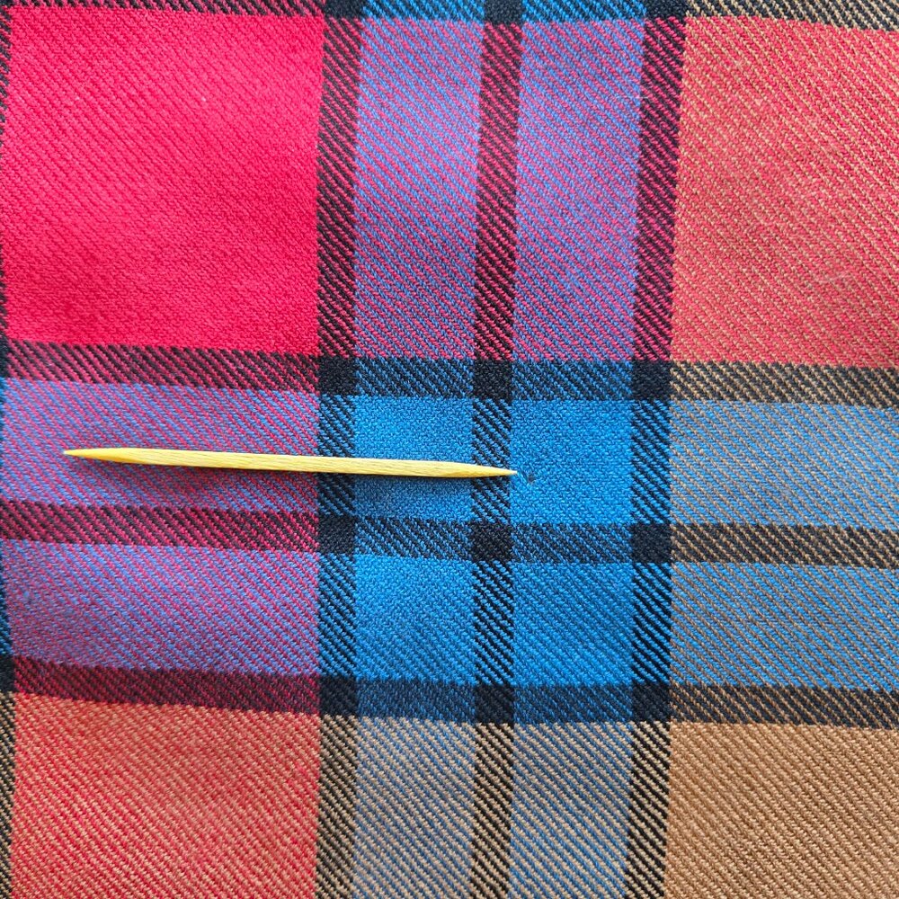 Coach 100% Wool Colorful Plaid Square Scarf - Picture 4 of 11